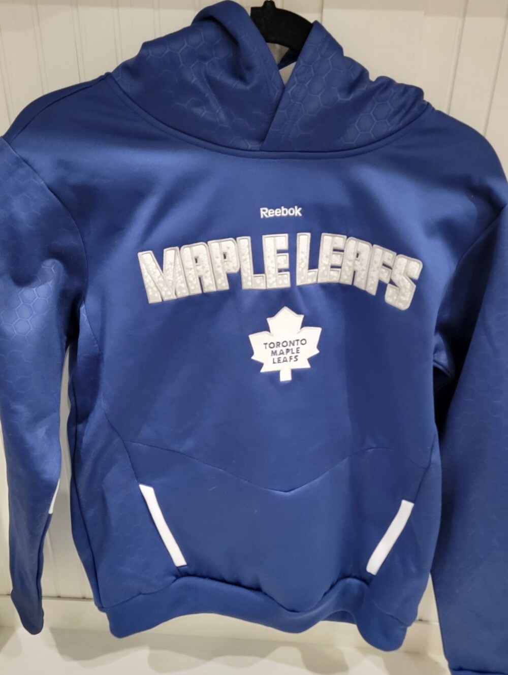 Reebok Blue Toronto Maple Leafs Pullover Hoodie
